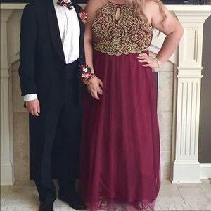 Plus sized prom dress